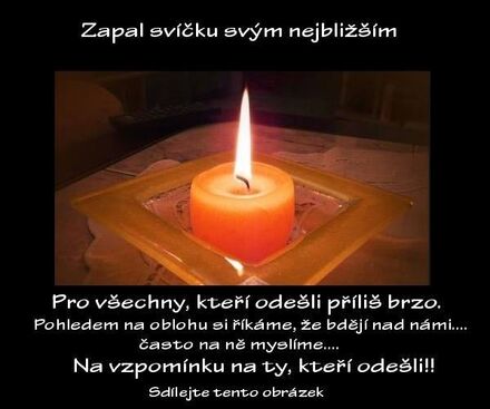 Autor: Zdenka Šmejkalová
Název: plamínek pro tebe Martinko
