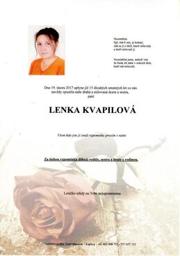Autor: PRO TEBE LENIČKO S LÁSKOU - MAMINKA   STRAŠNĚ MOC MI CHYBÍŠ  
Název: .¸¸.°ღ♥ღ°odpočívej v pokoji zlatíčko, růžový andílku°ღ♥ღ° .¸¸.