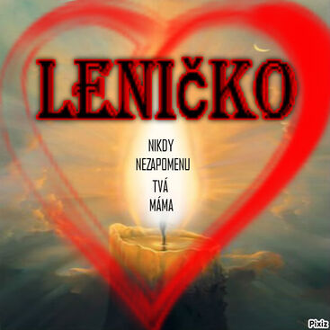 Autor: HANNA KVAPILOVÁ
Název: Milují Tě moje zlatíčko ღ¸¸.✿ڿڰۣ— moc mi chybíš Leničko.  Nikdy nezapomenu. 