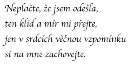 Autor: Lukáš Šmejkal
Název: Smuteční verš