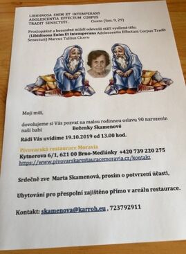 Autor: Marta Skamenova
Název: pozvanka na oslavu